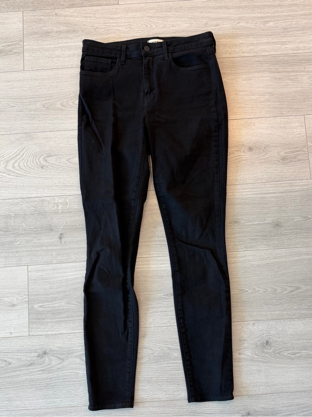 L’Agence Marguerite skinny jean in black, worn 2x